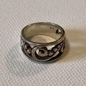 Sterling Silver Wave Ring